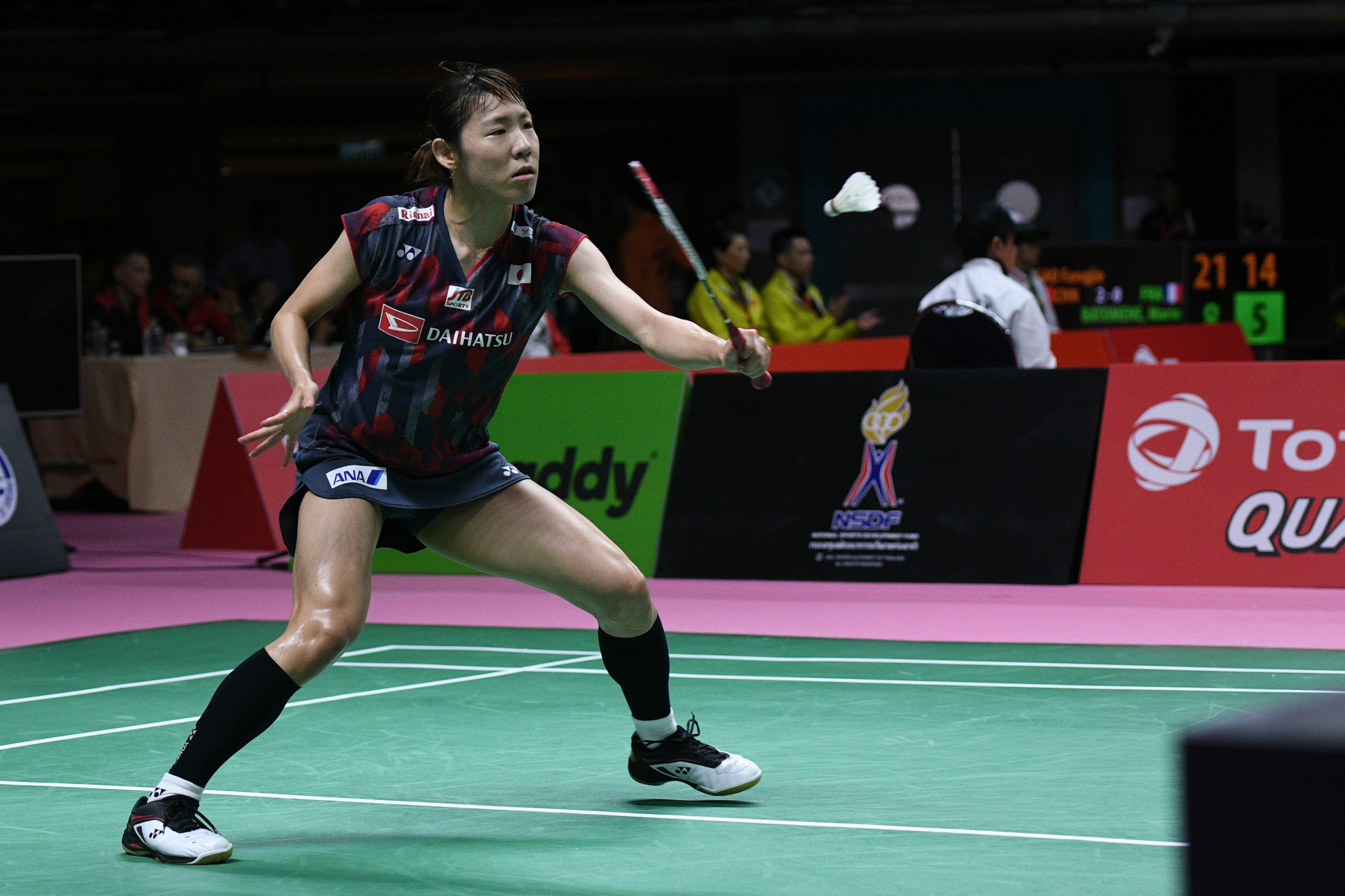 Sayaka Sato was beaten in the second round of the US Open Badminton Championships ©Getty Images