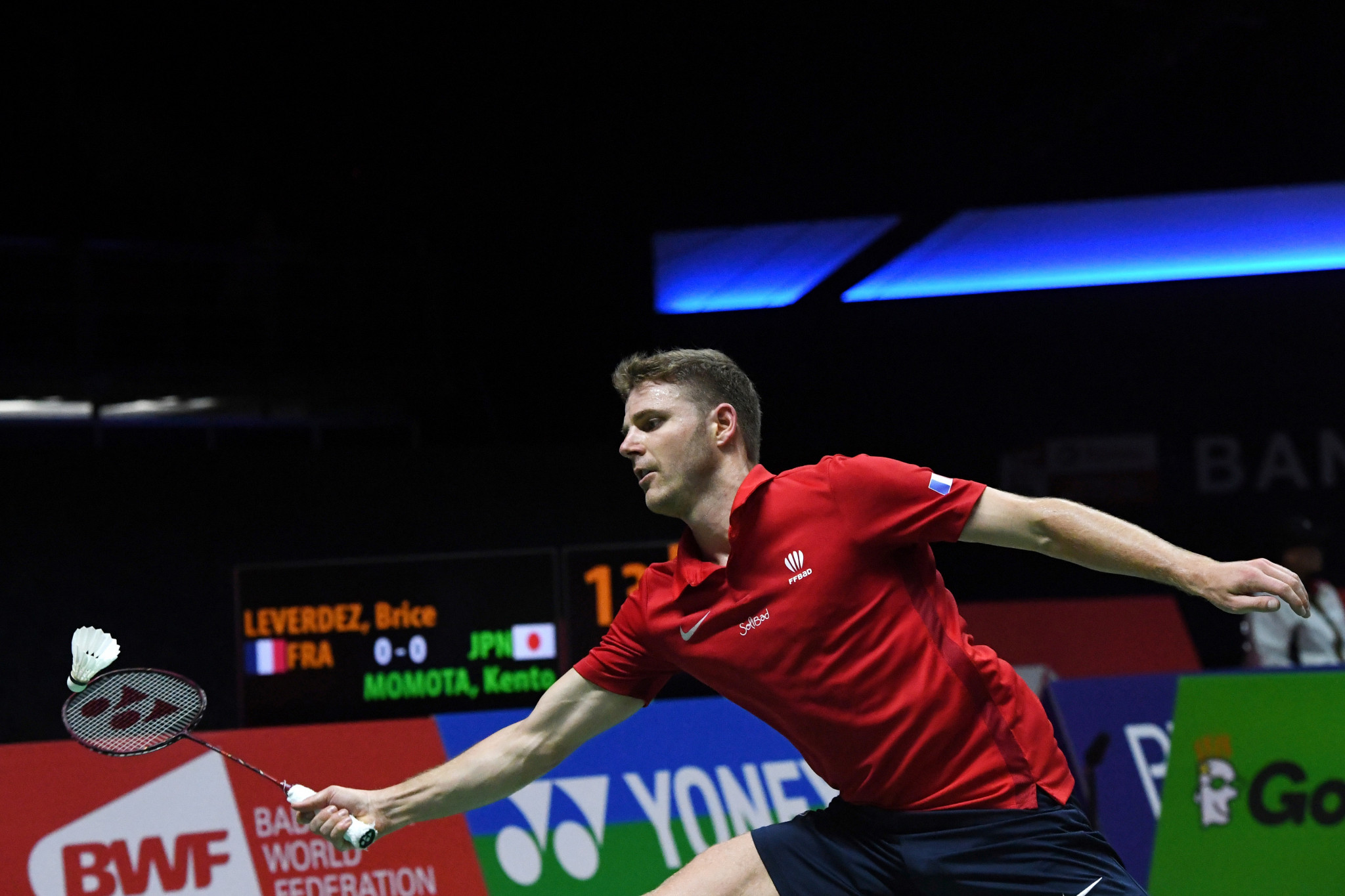 France's Brice Leverdez was another top seed in the men's draw to suffer defeat ©Getty Images