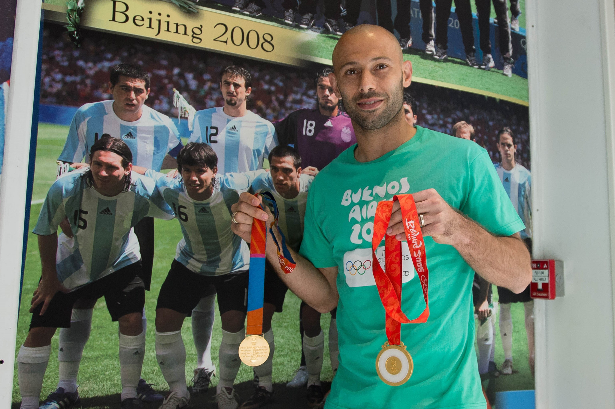 Javier Mascherano is one of only two Argentinians to have won two Olympic gold medals ©Buenos Aires 2018