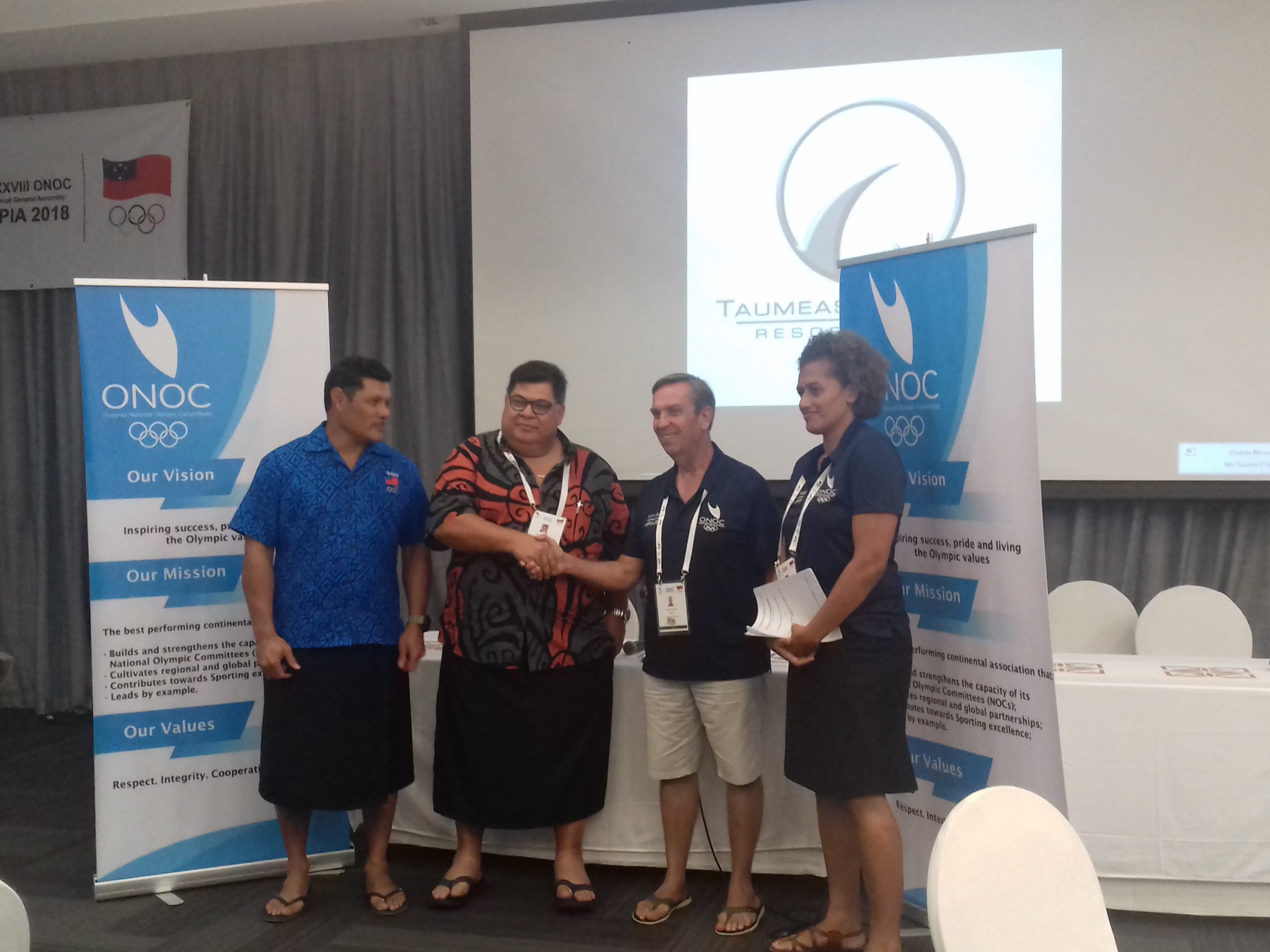 ONOC and Samoan NOC sign education programme deal