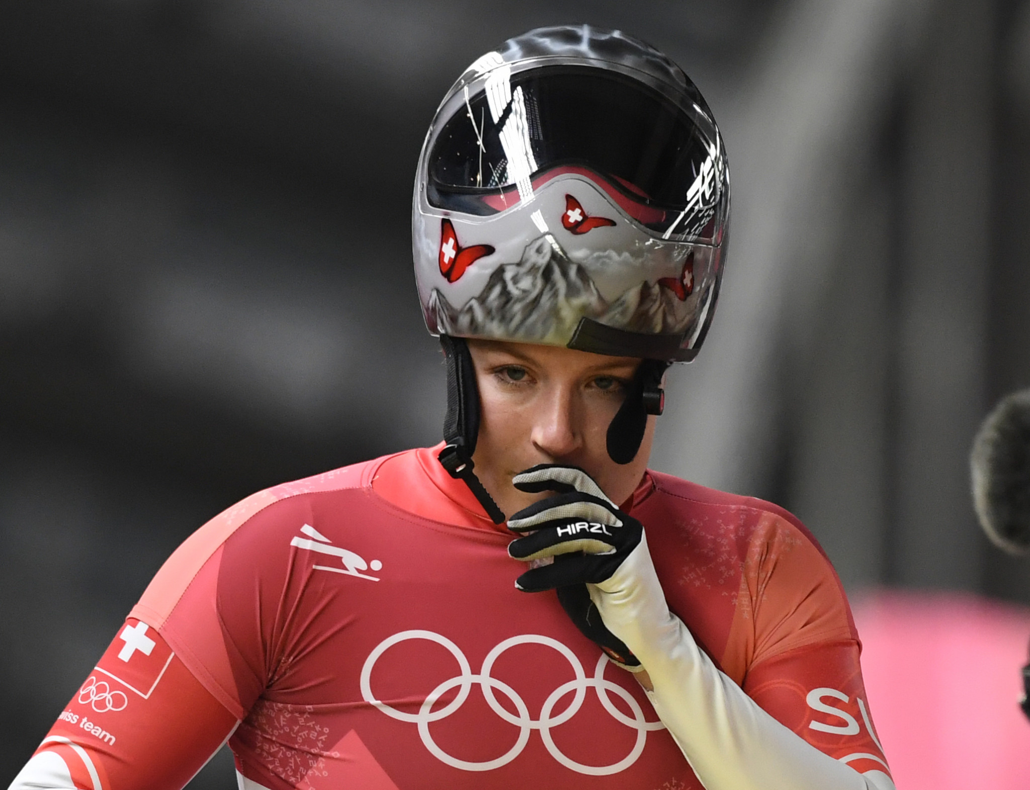 Switzerland's Marina Gilardoni was the country's lone skeleton slider at Pyeongchang 2018 ©Getty Images