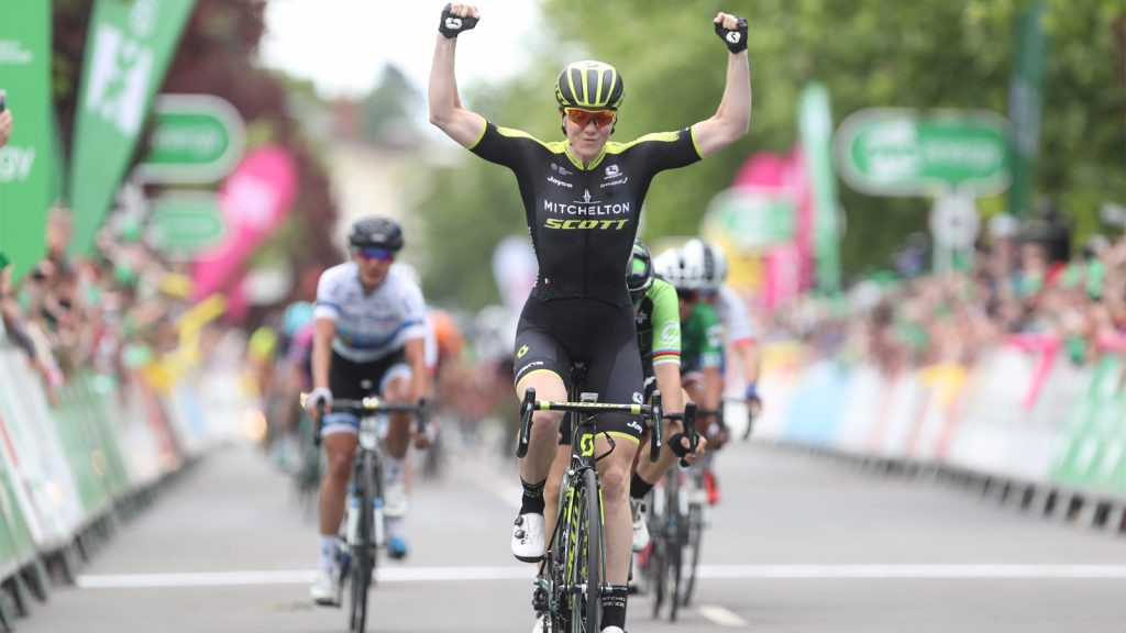 Stage six of the Women's Tour ended with Sarah Roy on top in Royal Leamington Spa ©Women's Tour