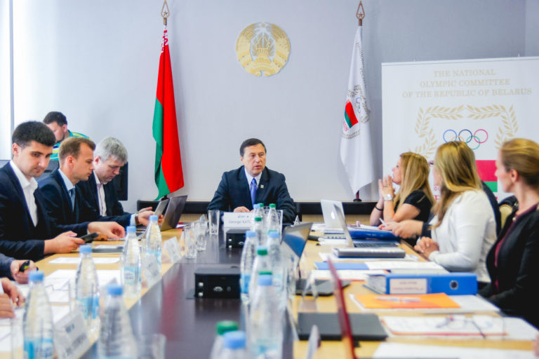 Meetings were held at the headquarters of the Belorussian National Olympic Committee ©Minsk 2019 