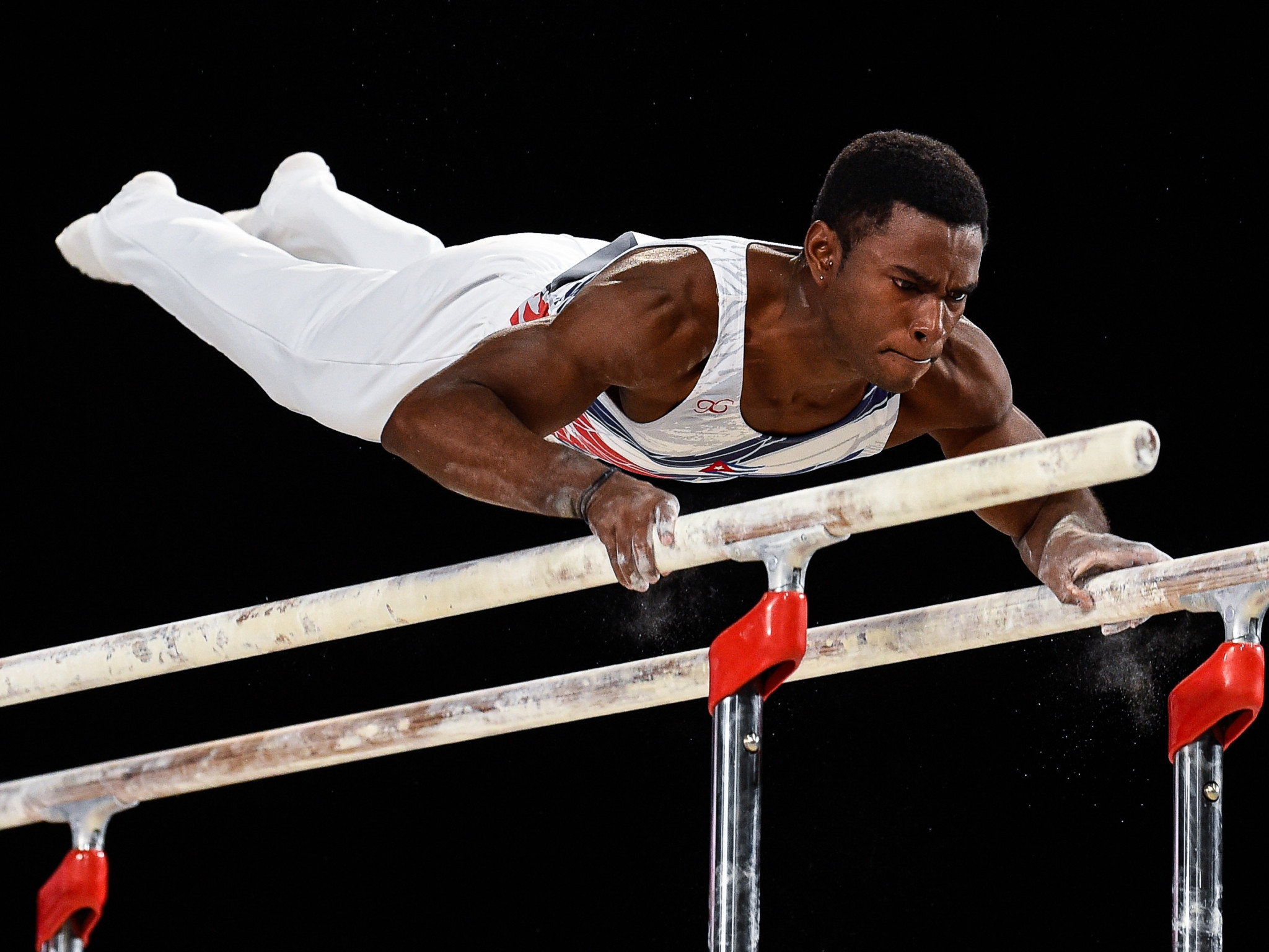 Double world medallist Manrique Larduet of Cuba continued his good form at the FIG World Challenge Cup in Portuguese city Guimarães today ©Getty Images
