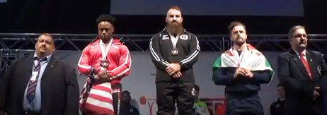New Zealand’s Brett Gibbs won the men's 83kg competition at the IPF World Classic Powerlifting Championships ©Youtube
