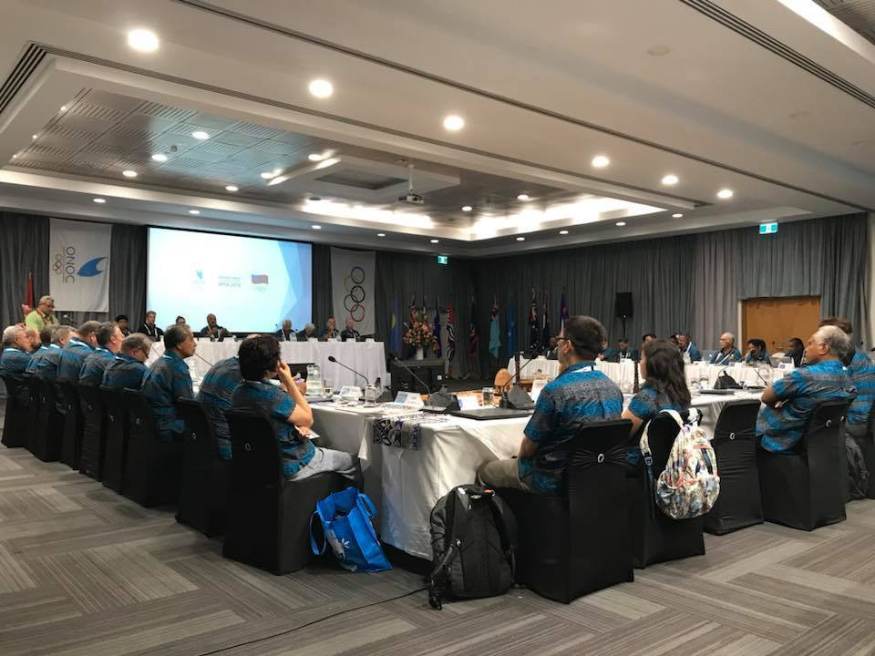 The General Assembly was held in Samoa in the build-up to next year's Pacific Games ©ONOC