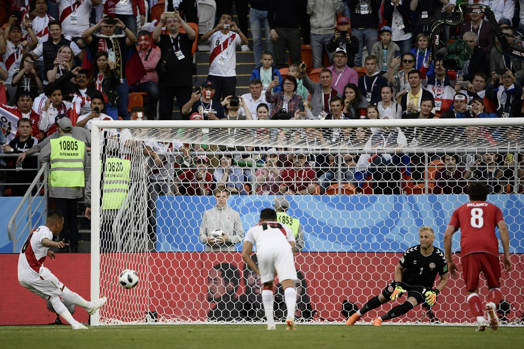 Peru missed a penalty before conceding the goal to Denmark ©Getty Images