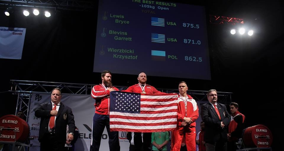 Bryce Lewis triumphed in a dramatic men's 105kg competition ©IPF