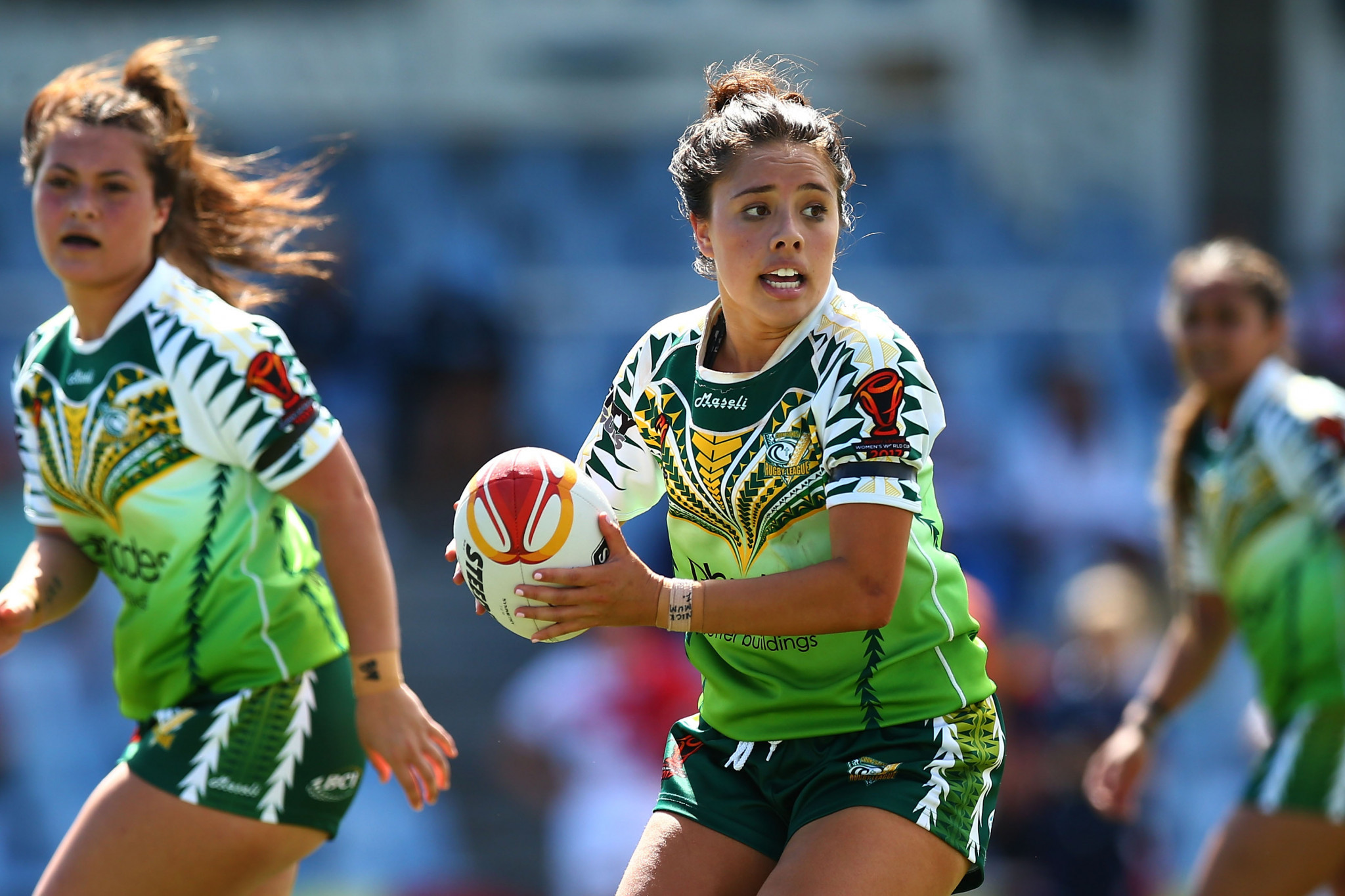 Cook Islands competed at the Women's Rugby League World Cup in 2017 and might soon be able to at the Pacific Games ©Getty Images