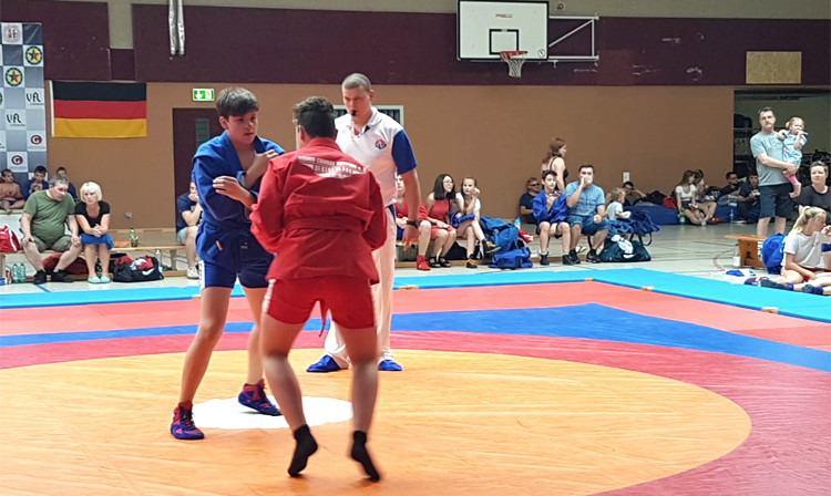 The tournament, held in Germany, was won by the German team Sambo Combat Gryphon ©FIAS
