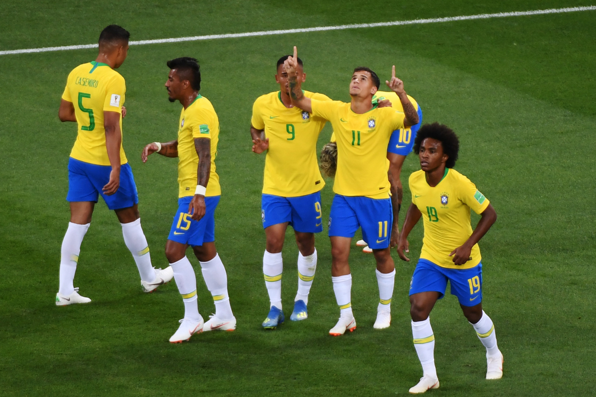 A Philippe Coutinho wonder goal put Brazil in front against Switzerland ©Getty Images