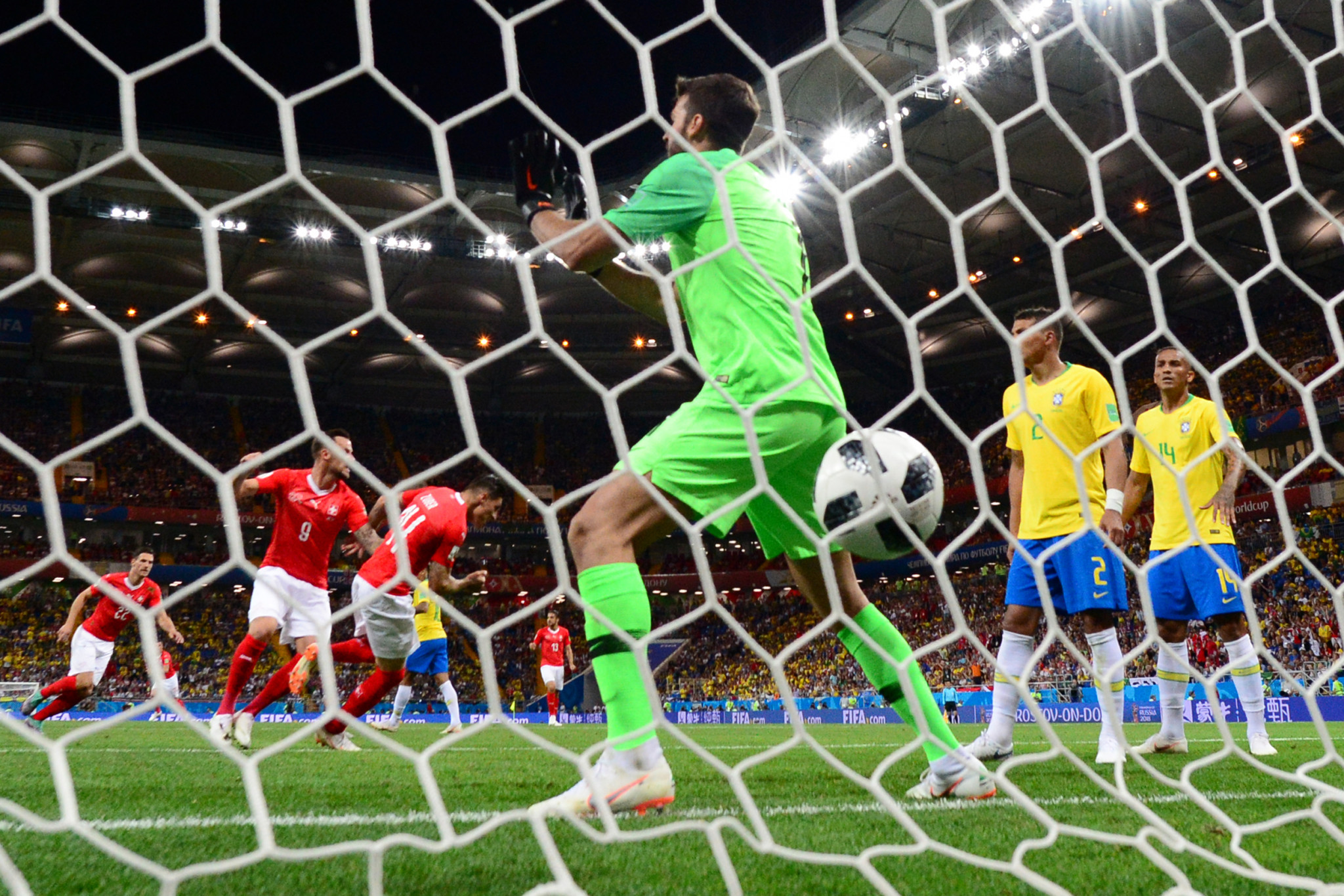 Switzerland's midfielder Steven Zuber equalised soon after half-time ©Getty Images