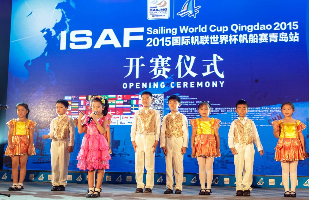 A children's choir took part in the event's opening ceremony