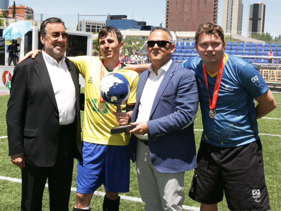 Brazil's number 10 scored 10 goals on his way to lifting the IBSA Blind Football World Cup in Madrid ©IBSA