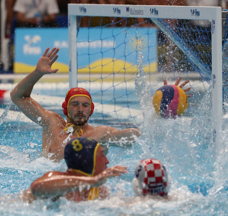 World champions Croatia launched the competition with a comfortable win over Kazakhstan in Group B ©FINA