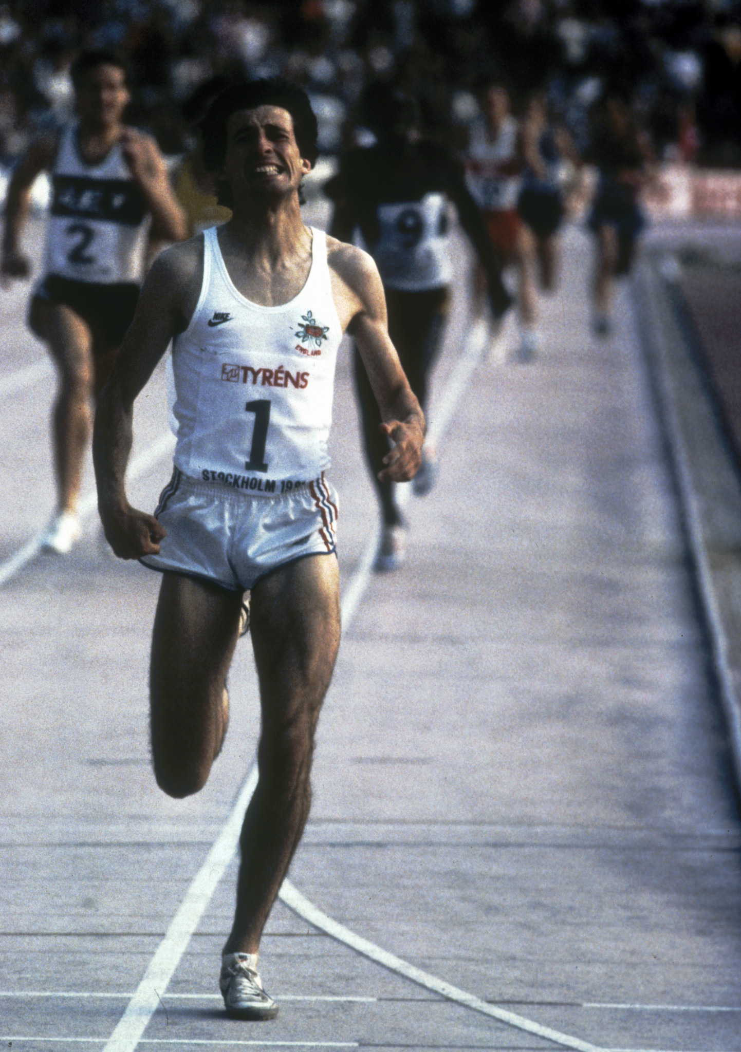 Sebastian Coe competing in Stockholm in 1981, the year he won the 800m at the World Cup competition for Team Europe ©Getty Images  