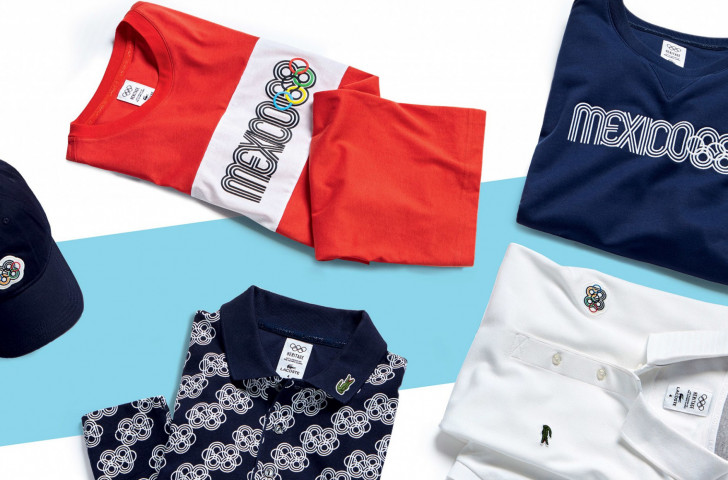 A new line of men’s apparel by Lacoste was launched with its first edition celebrating the 50th anniversary of the Grenoble Winter Games and the Mexico City Summer Games ©IOC