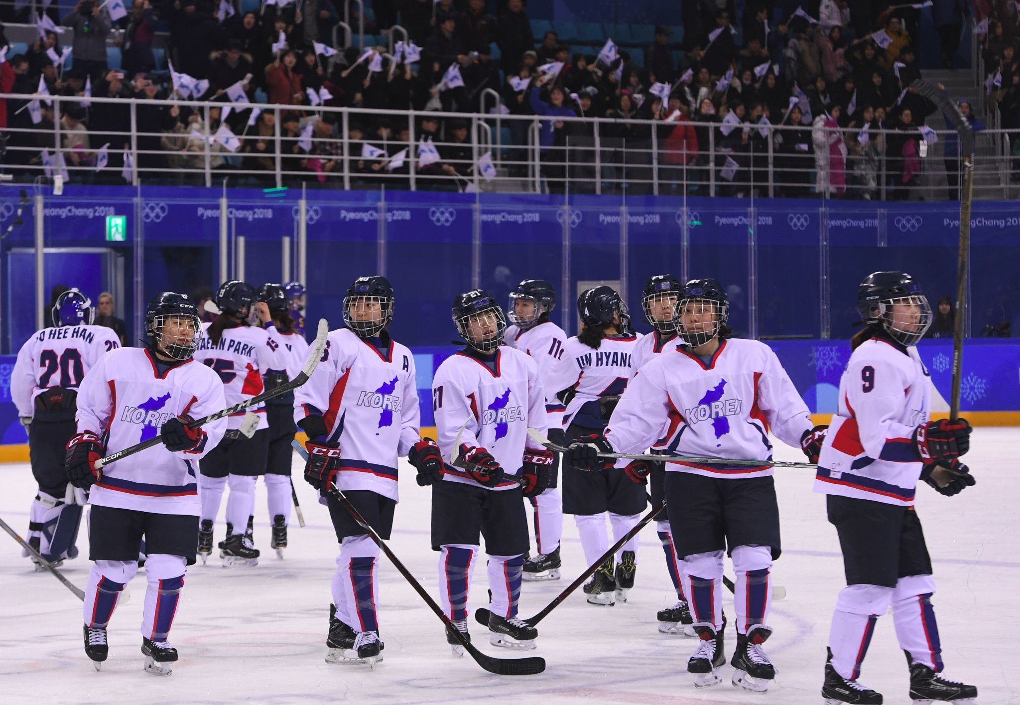 A unified Korean ice hockey women's team featured at Pyeongchang 2018 ©Getty Images