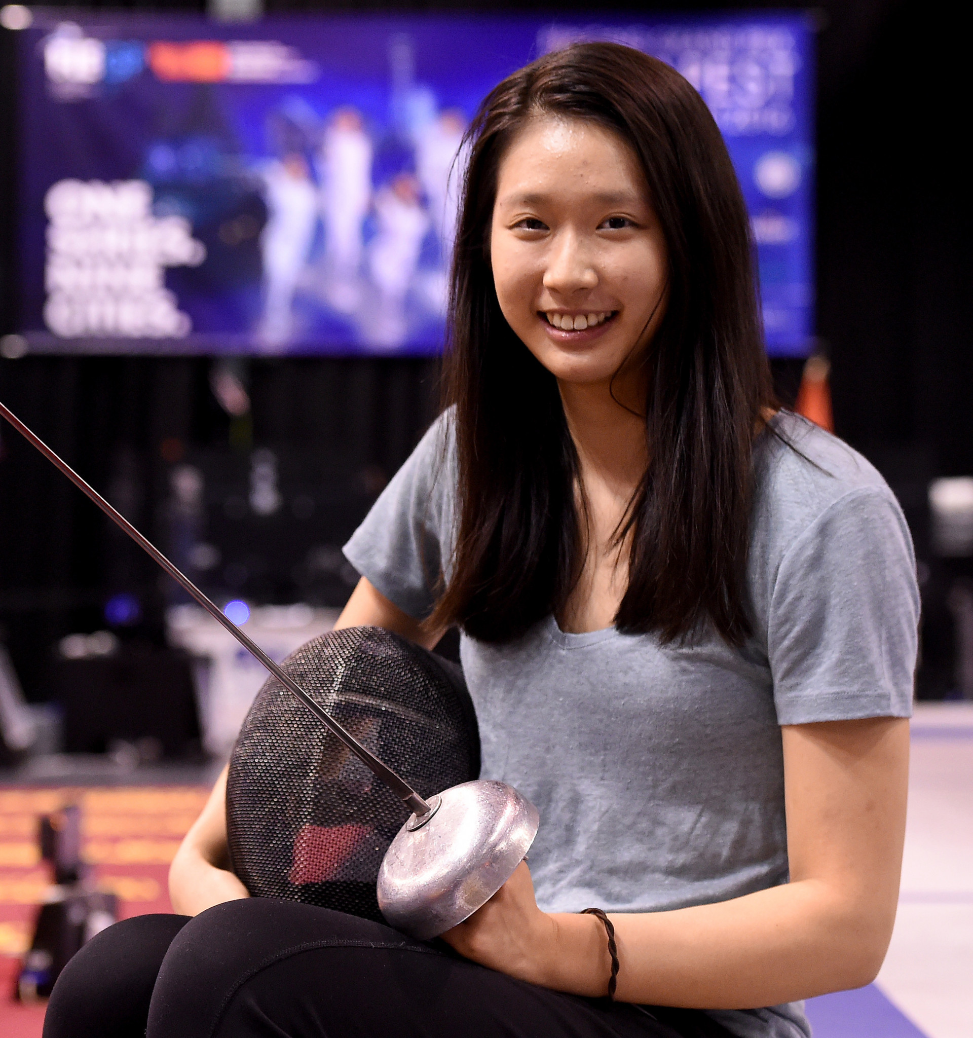 Man Wai Vivian Kong won a tight final at the Asian Championships 10-9 to take the gold in the women's epee ©Getty Images