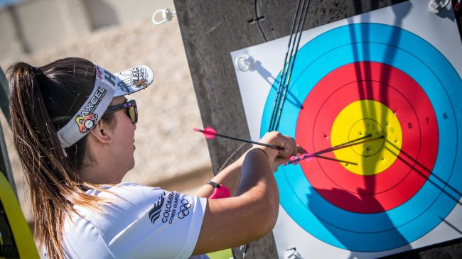 Columbia's Sara Lopez has grabbed the top seed for the women's compound main event, which starts tomorrow ©World Archery