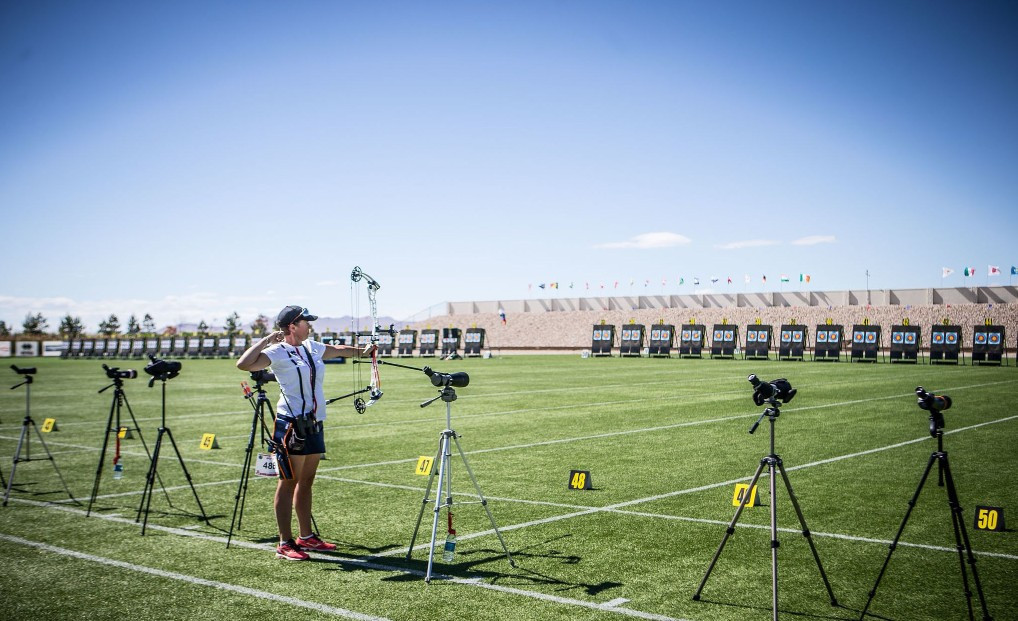 Strong winds hamper competitors at Archery World Cup in Salt Lake City 