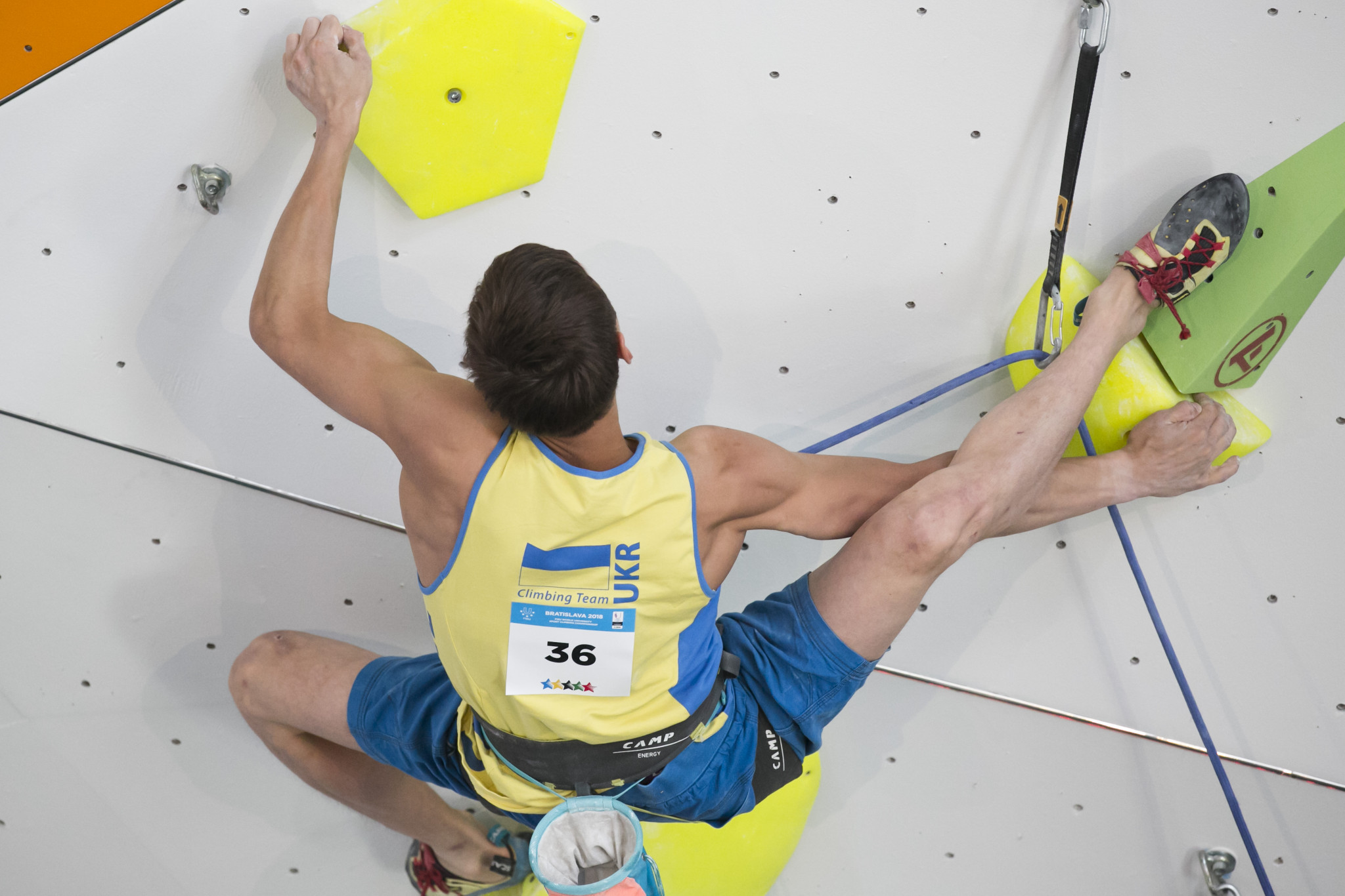 Ukrainian leads in men’s Lead at FISU World University Sport Climbing Championship in Bratislava