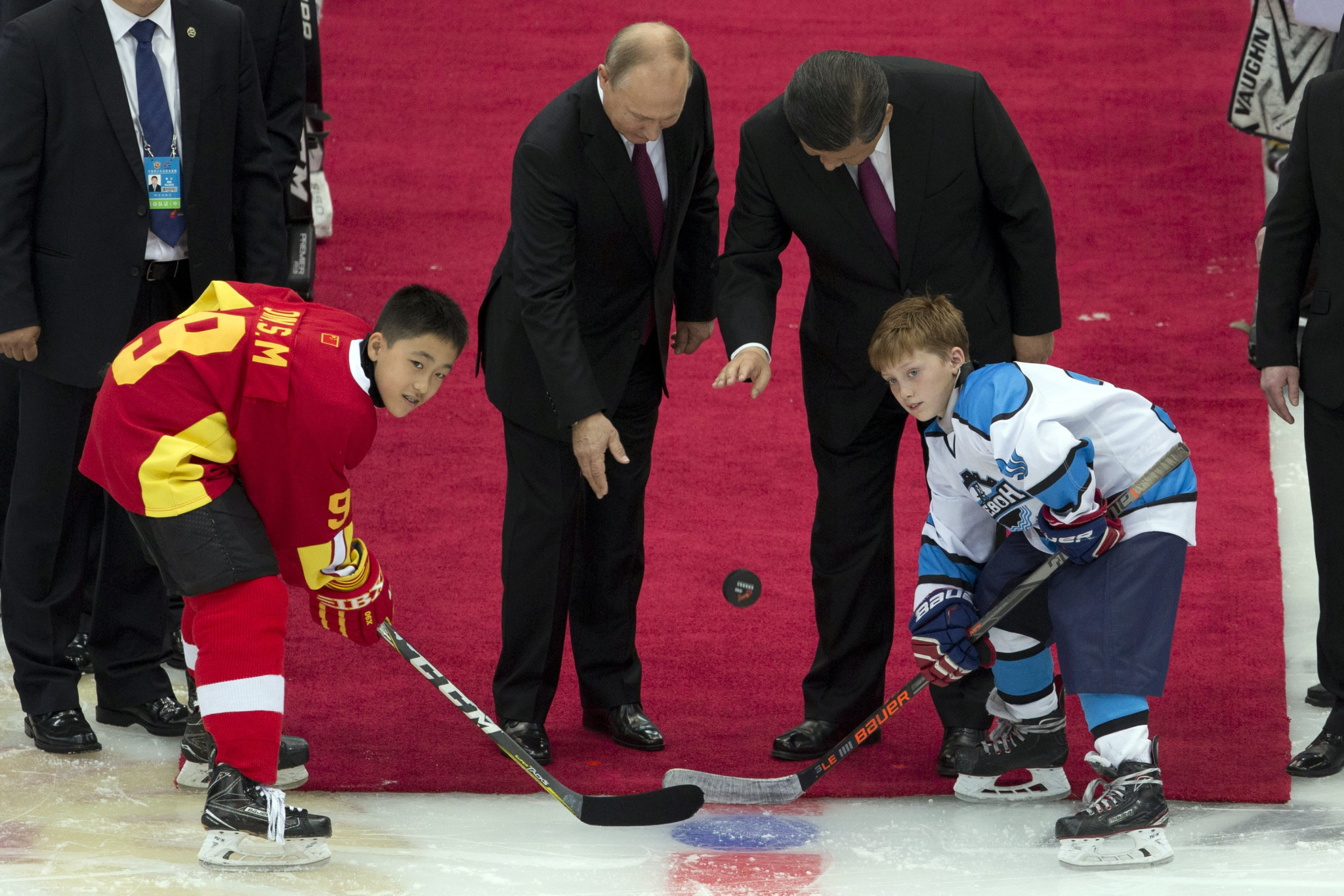 The youth team ice hockey match took place in Tianjin ©Getty Images