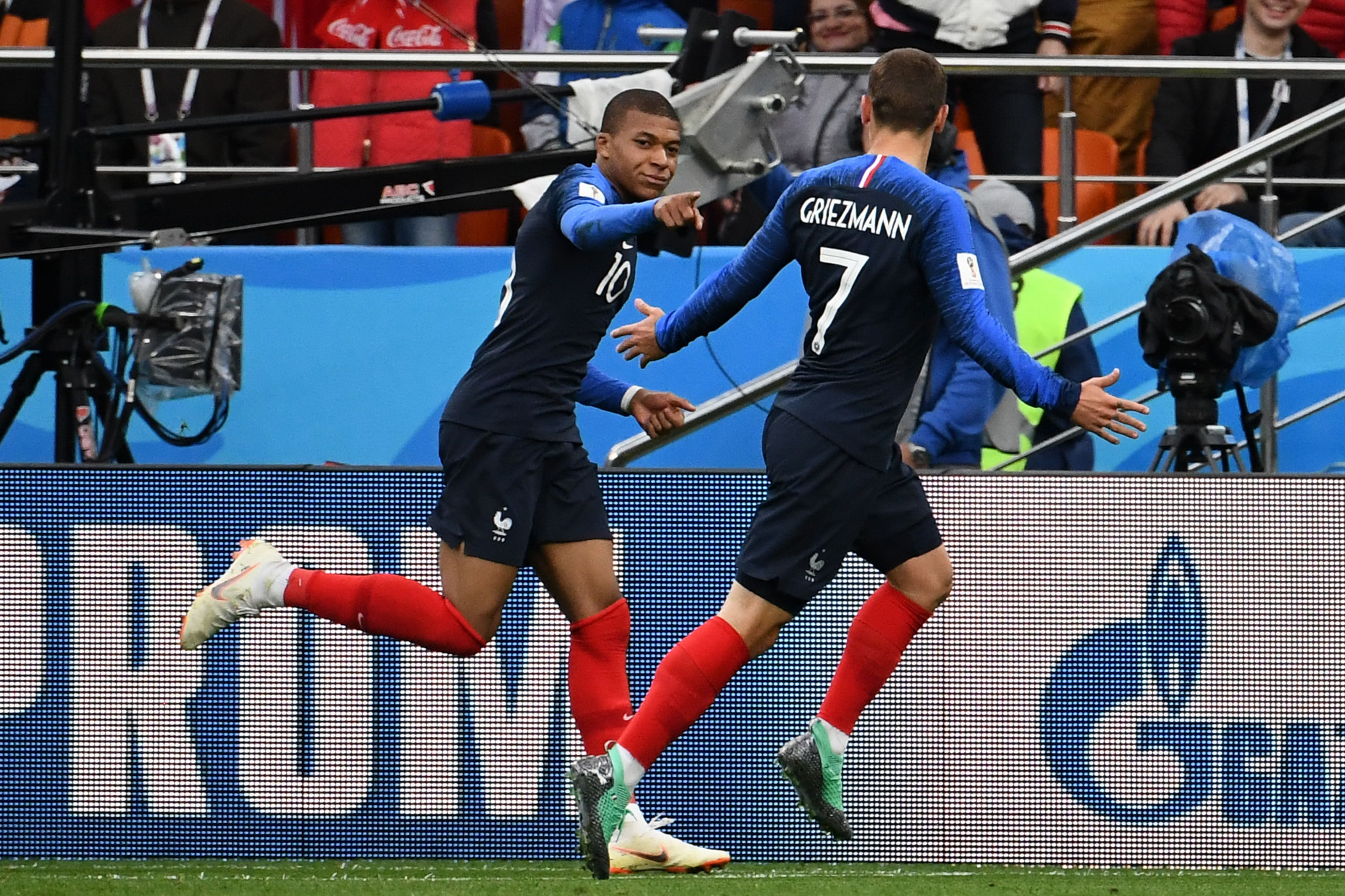 Kylian Mbappe scored the only goal of the game as France beat Peru in Group C ©Getty Images