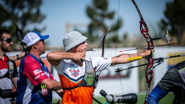 The Netherlands' Steve Wijler is through to the men's recurve final ©World Archery
