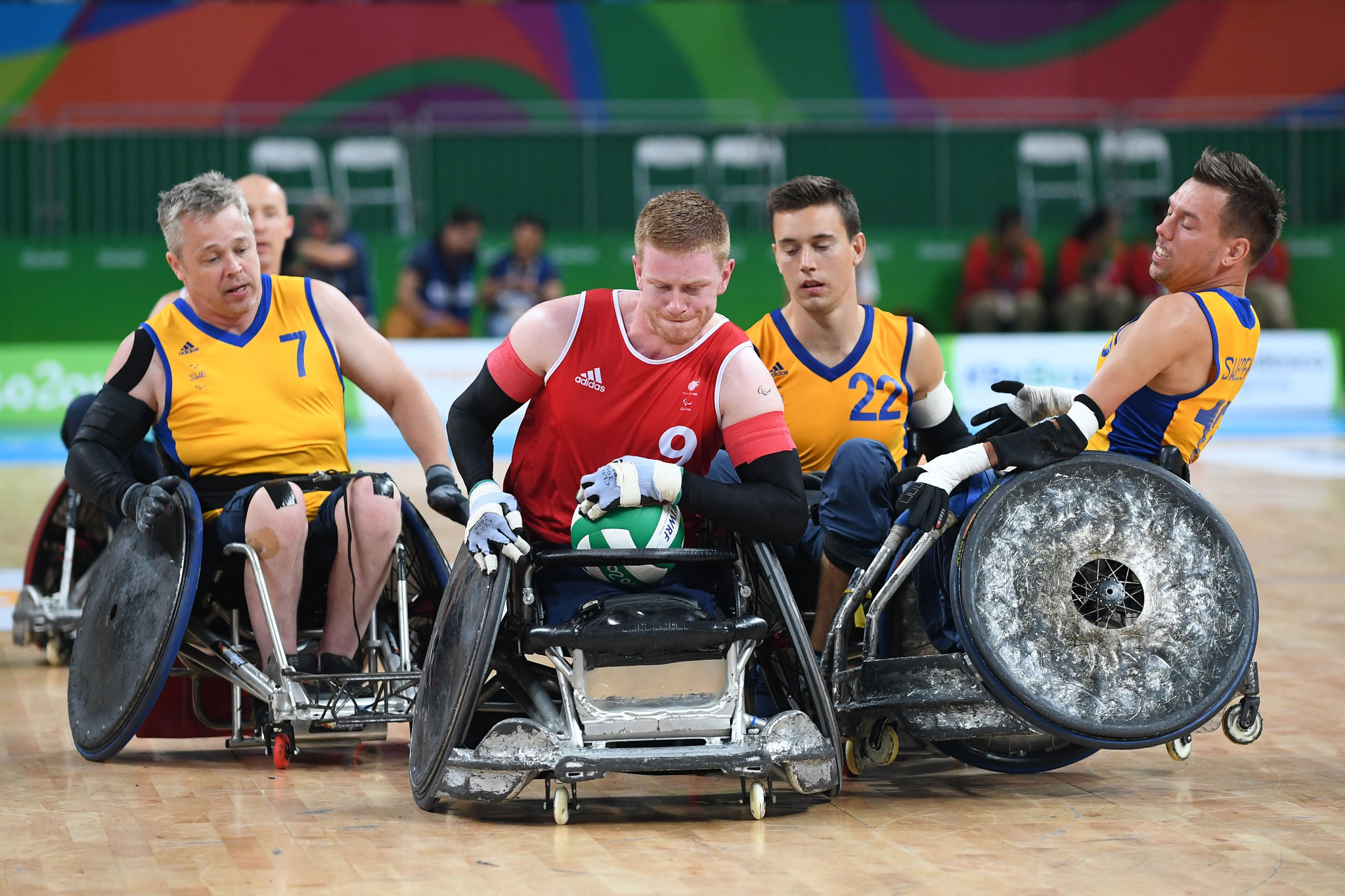 Wheelchair rugby has grown into a major Paralympic sport ©Getty Images