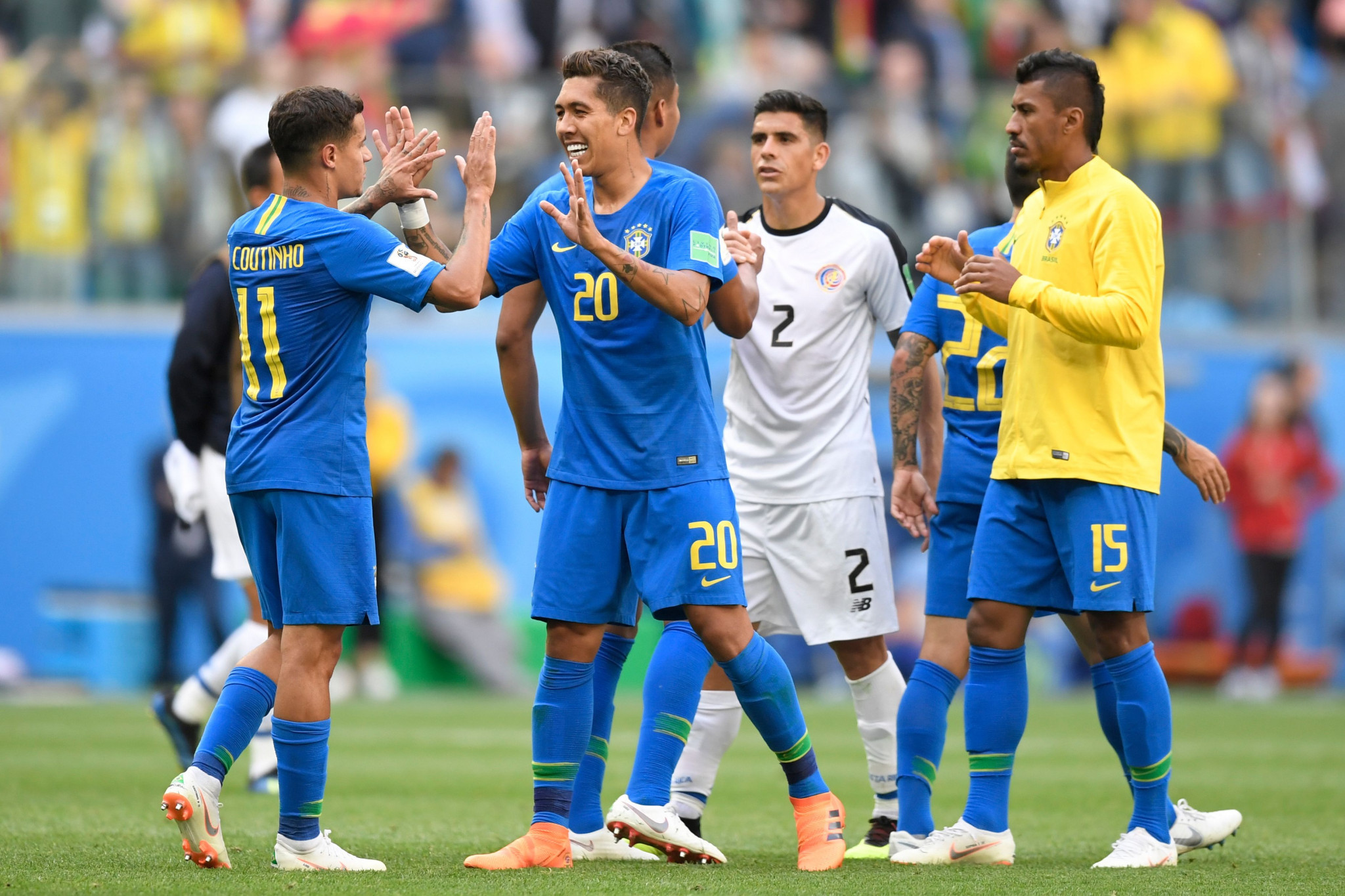 Brazil leave it late to claim victory over Costa Rica at FIFA World Cup