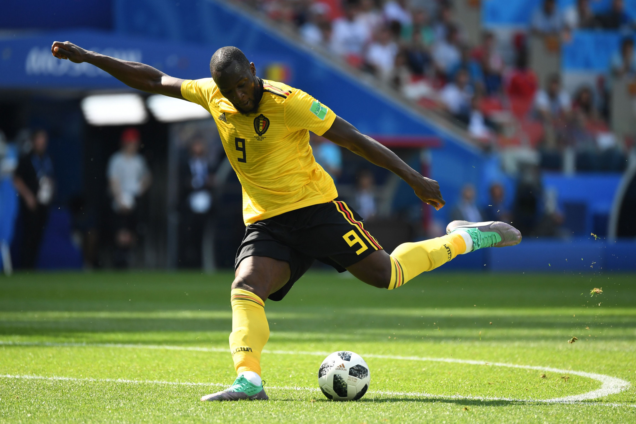 Romelu Lukaku scored twice as Belgium beat Tunisia 5-2 in Group G ©Getty Images