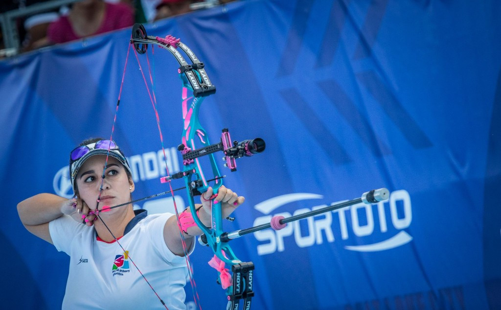 Colombia's Sara Lopez secured her second victory of the Archery World Cup season ©World Archery