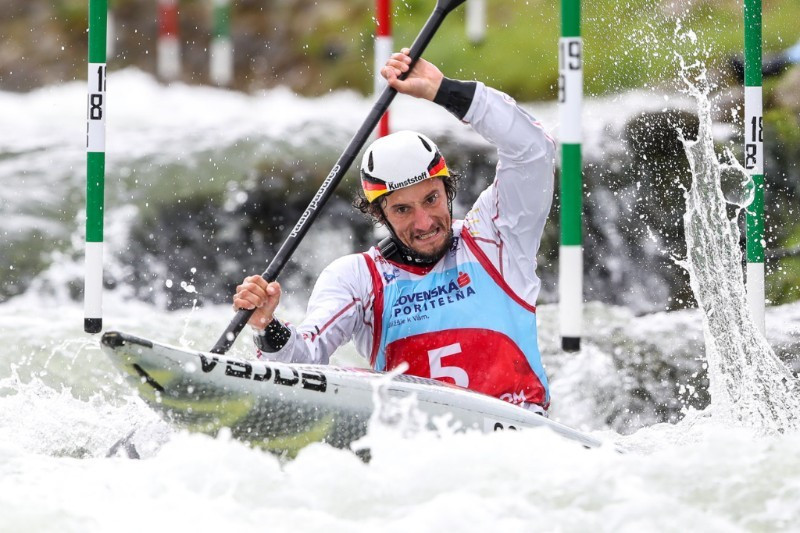 Sebastian Schubert triumphed in the men's K1 competition ©ICF