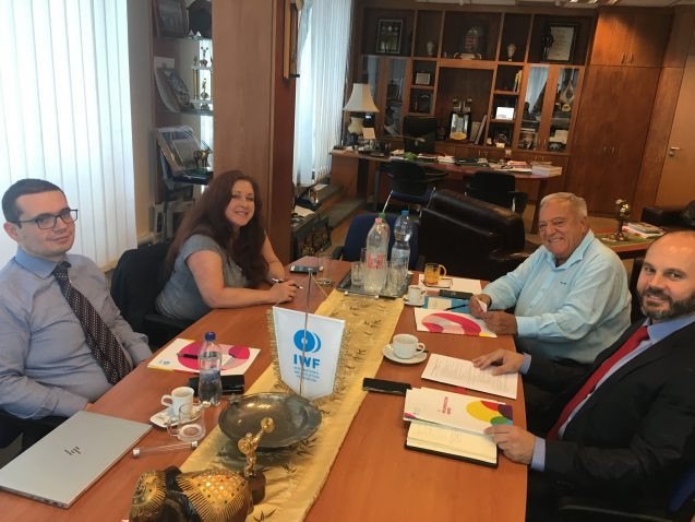 USA Weightlifting leadership meet with senior IWF officials in Budapest