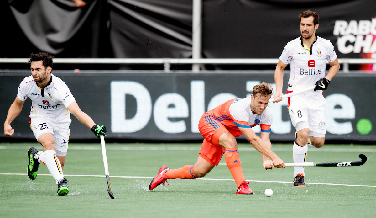 The Netherlands thrashed Olympic silver medallists Belgium ©FIH
