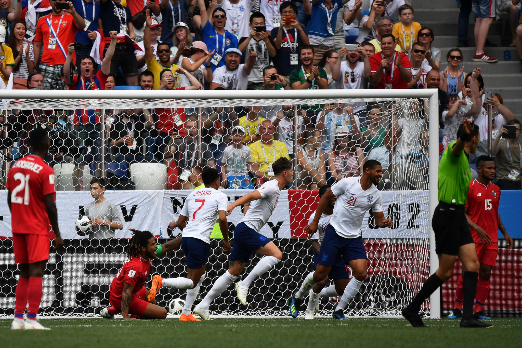 John Stones scored the opening goal as England thrashed Panama ©Getty Images