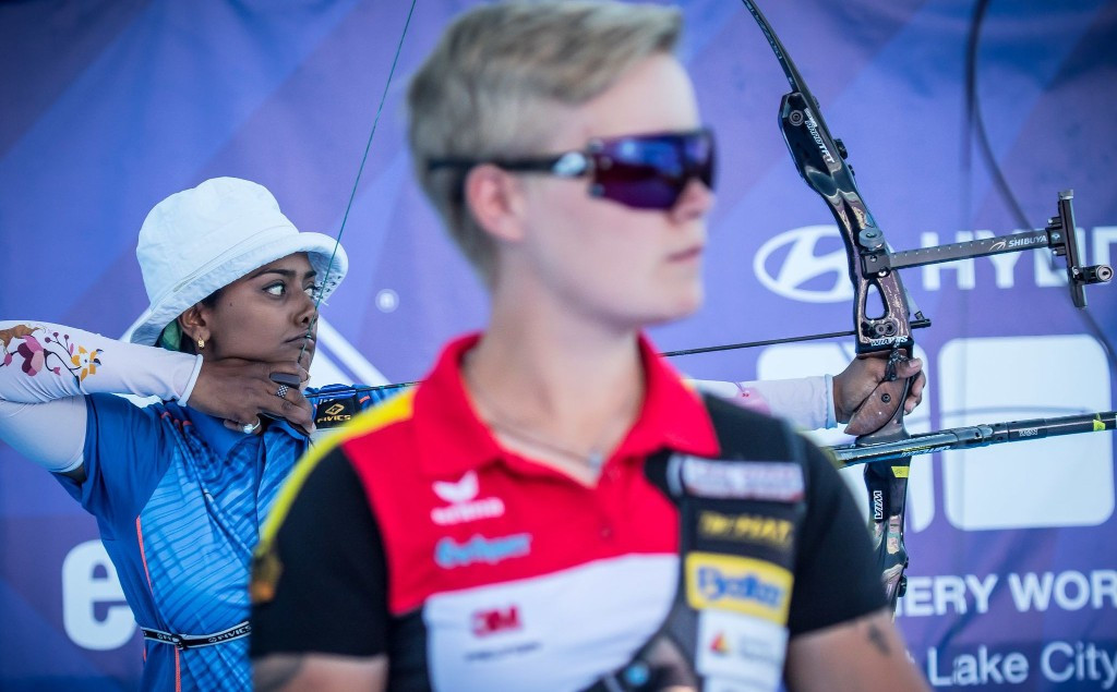 Deepika Kumari of India also qualified for the World Cup final after she sealed the gold medal in the women's individual recurve event ©World Archery