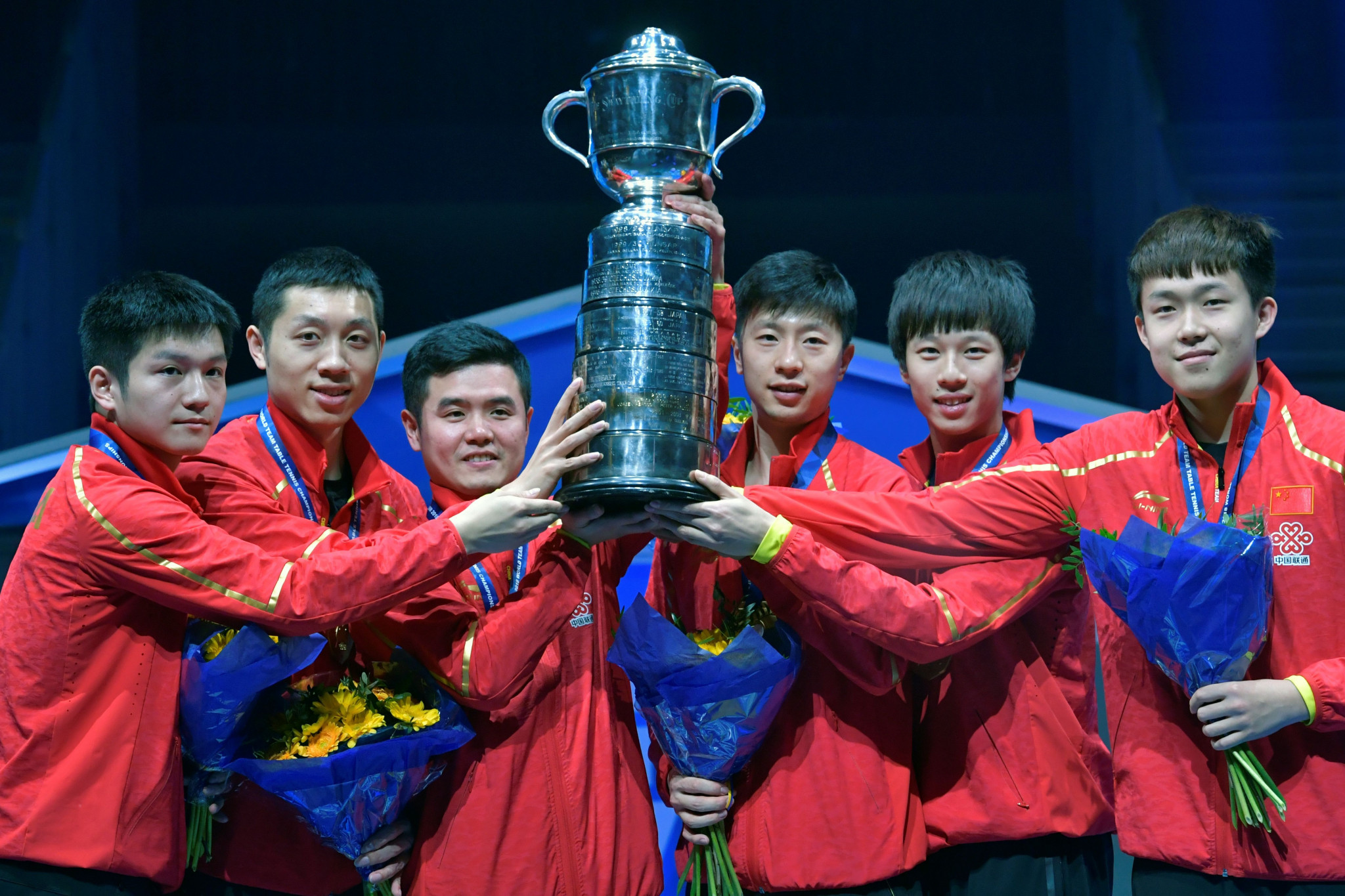 Li-Ning have also sponsored the Chinese table tennis team ©Getty Images