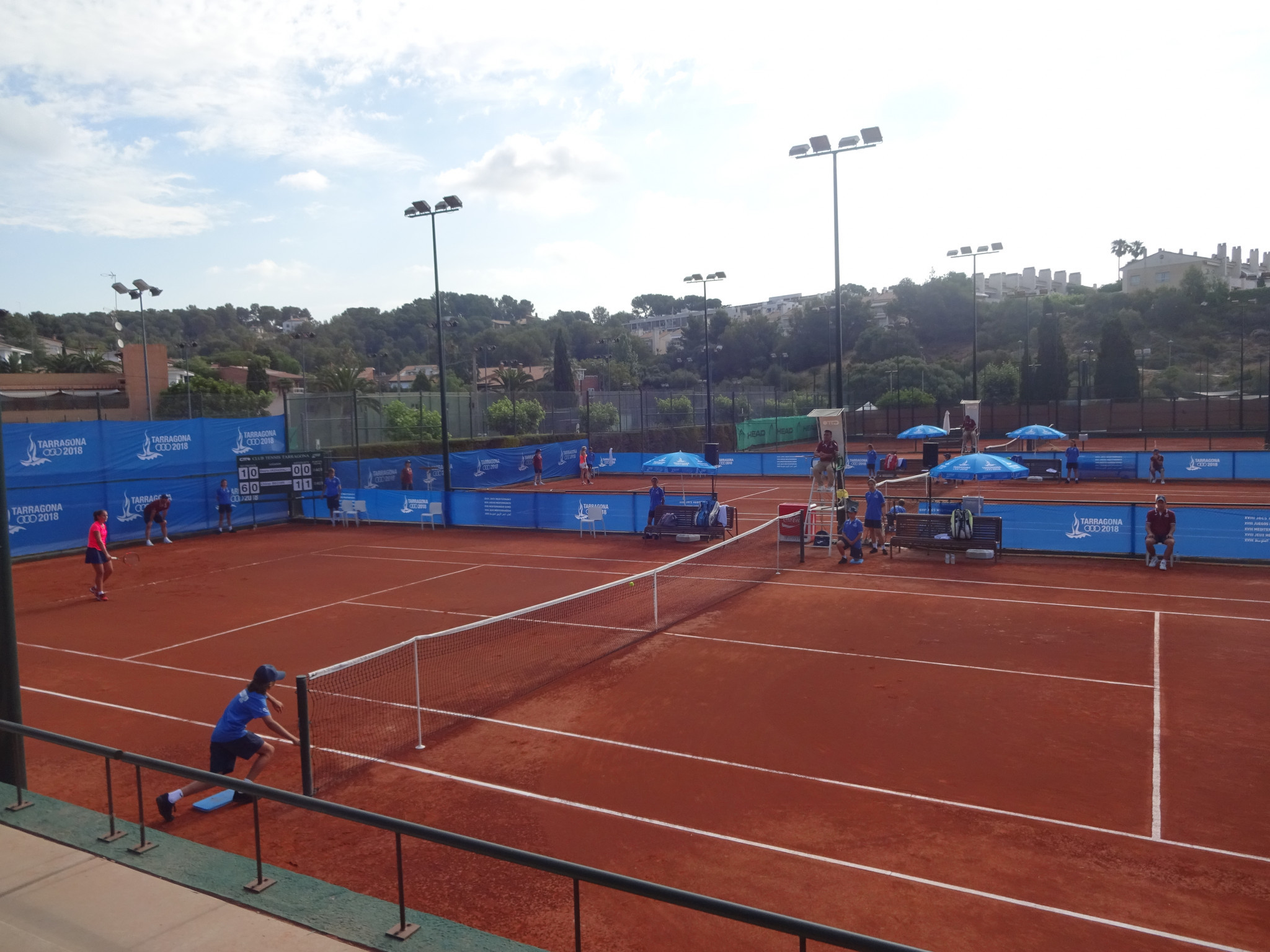 Tarragona 2018 tennis is being played on red clay courts ©ITG