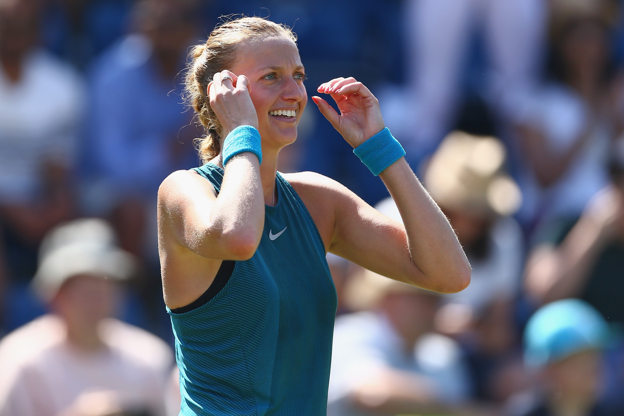 Petra Kvitová of the Czech Republic maintained her fine run of form as the two-time Wimbledon champion dispatched Kateryna Bondarenko of Ukraine to reach the third round ©Getty Images