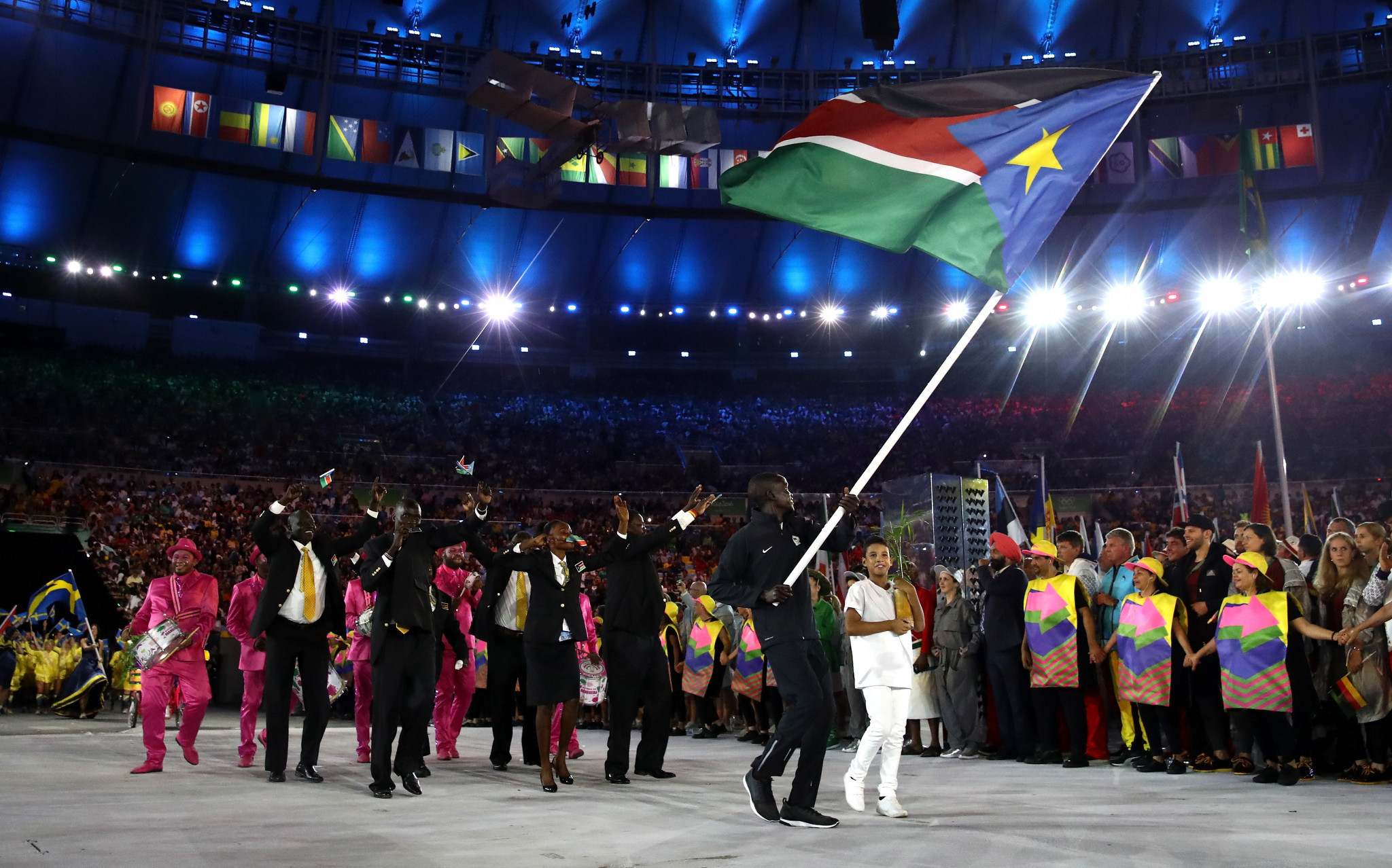 South Sudan sent a three-strong team when they made their Olympic debut at Rio 2016 ©Getty Images