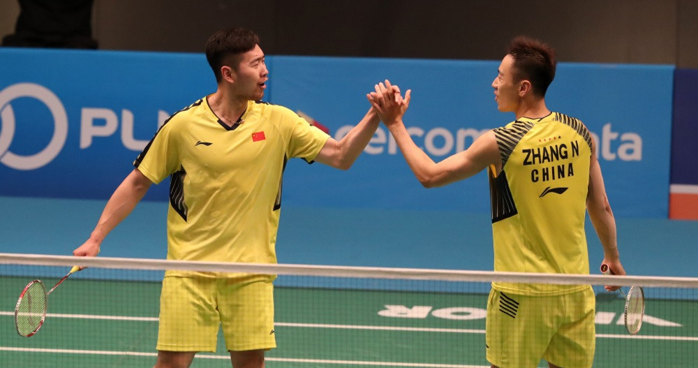 China's Huang Kaixiang and Wang Yilyu beat the Danish fifth seeds of Mads Conrad-Petersen and Mads Pieler Kolding in the only surprise result of the day at the Malaysia Open ©BWF