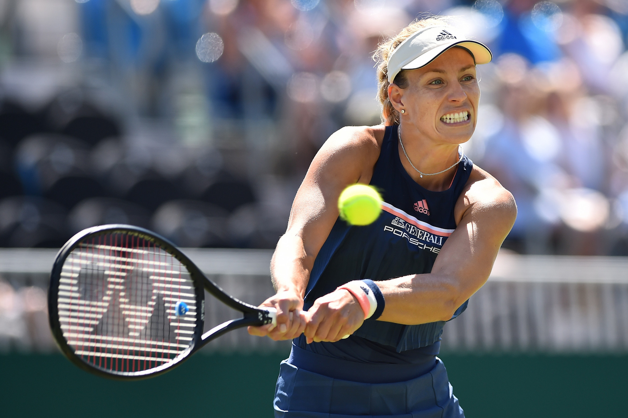 German fourth seed Angelique Kerber is also through after she eased to a 6-1, 6-1 demolition of American Danielle Collins at the WTA Eastbourne International ©Getty Images