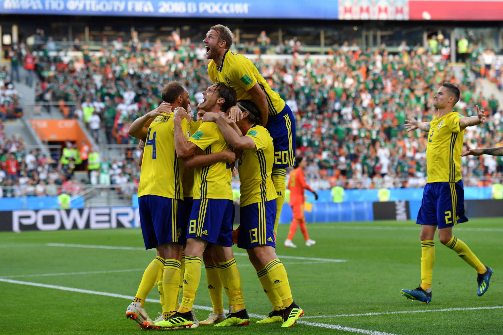 Sweden produced a superb performance against Mexico to top Group F ©Getty Images