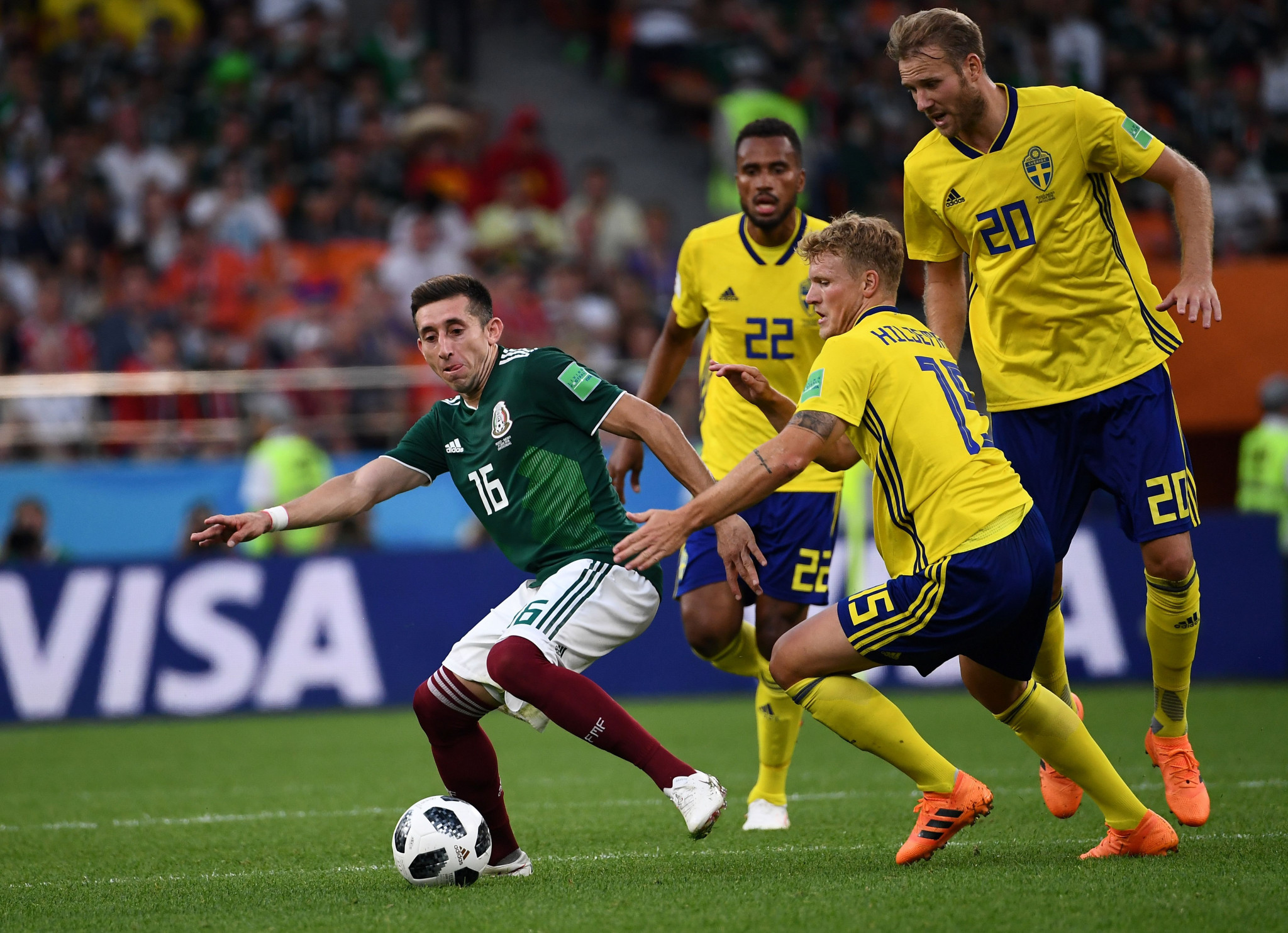 Sweden ended up topping Group F ahead of Mexico, who also progressed ©Getty Images