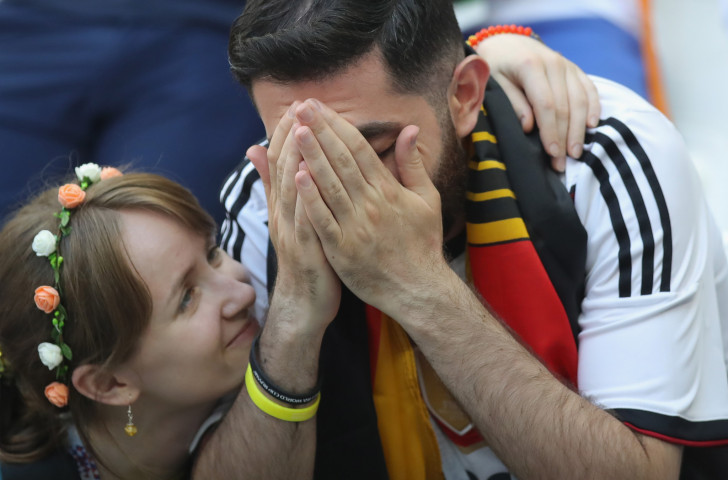 Germany's fans were left in shock after the World Cup holders failed to qualify from the group states in Russia ©Getty Images  