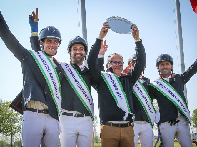 France took the win in this year's first event of the FEI Eventing Nations Leaguein Vairano ©FEI