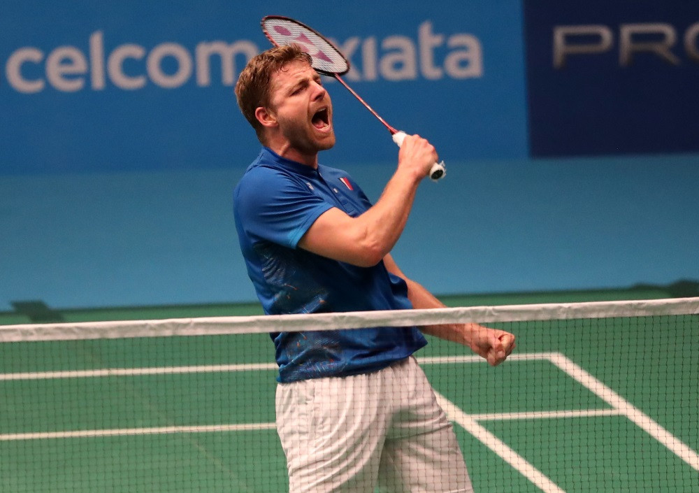France's Brice Leverdez won the game of the day at the Malaysia Open, beating Indonesia's Jonatan Christie ©BWF