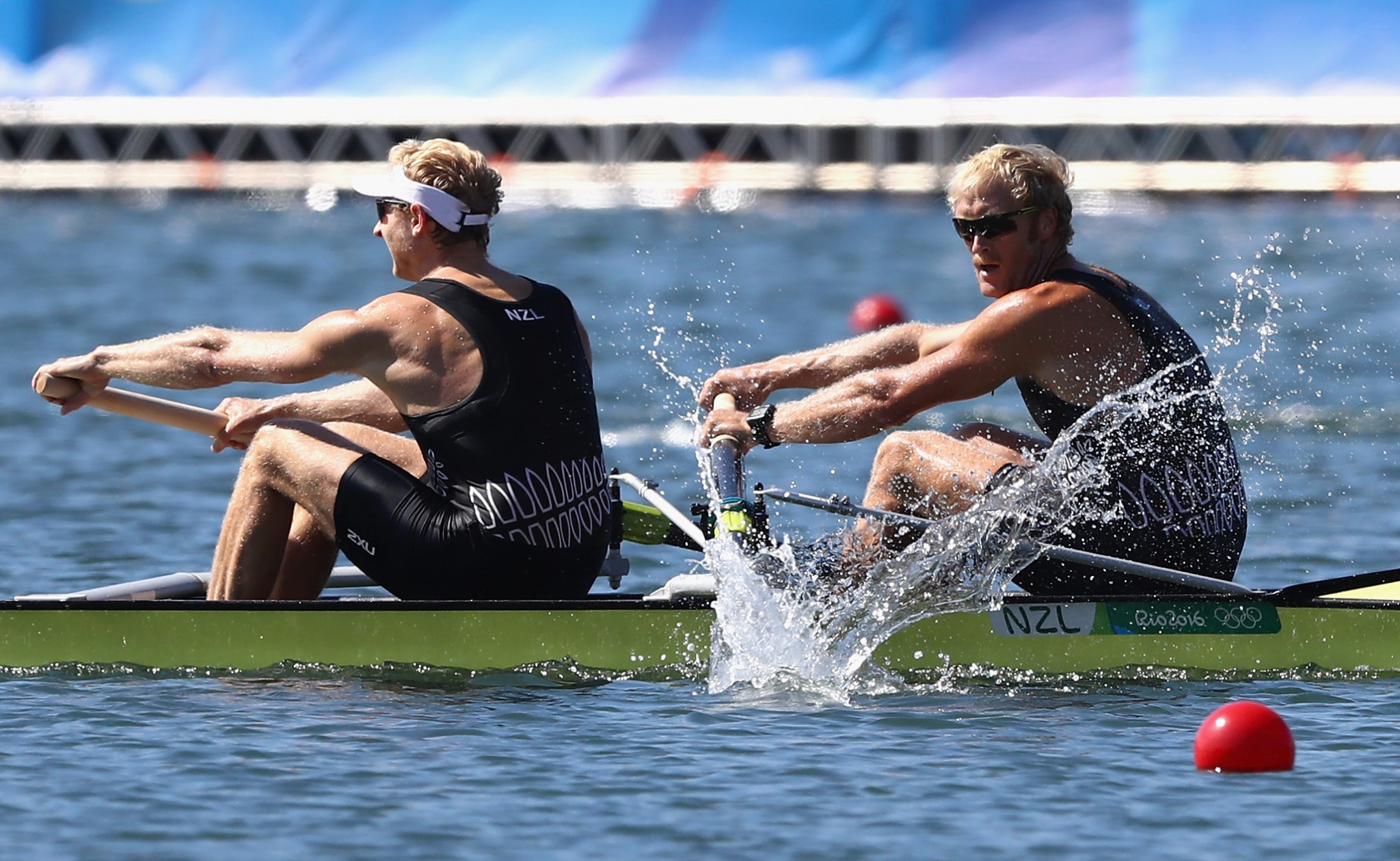 The New Zealand duo never lost a race together in the men's pair, winning 69 races in a row ©Getty Images